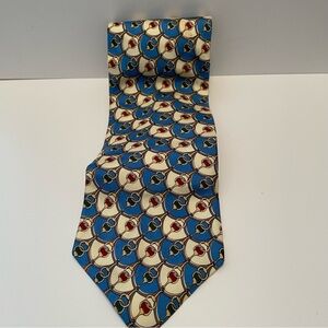 Vintage Designer Collection Tie Imported Italian Silk Made In USA Horsebit